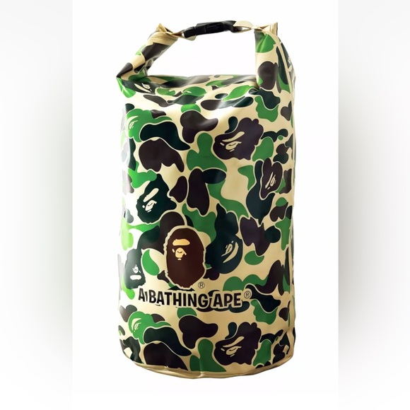 Bape Other - A Bathing Ape Bape "ABC Camo Dry Bag" Green PVC / PP Size 17 x 7" 2 Gal. NEW